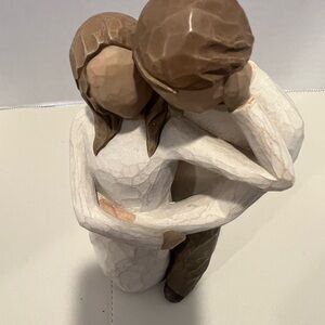 Willow Tree Together Resin Sculpture/Figurine - Brown and Cream Tones